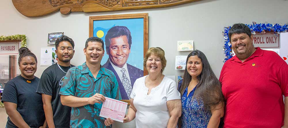 Surangel and Sons Company Donates $10,000 to Palau International Coral Reef Center