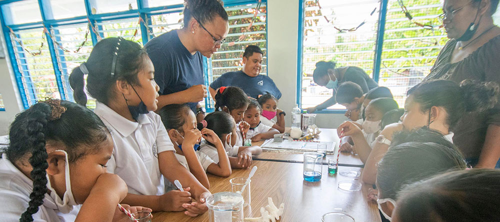 PICRC Brings Hands-On School Programs to Peleliu Elementary School