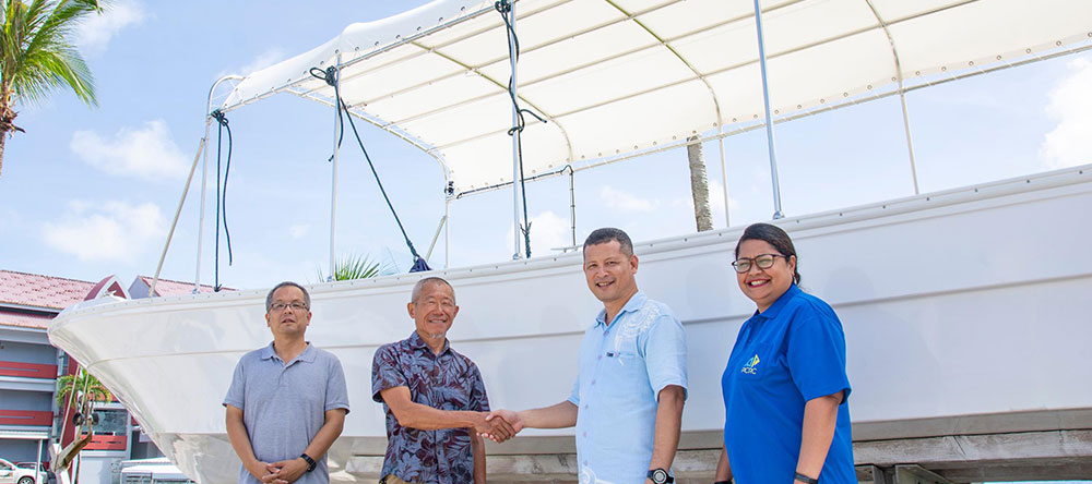 JICA donates research boat to PICRC as part of joint coastal ecosystem management project