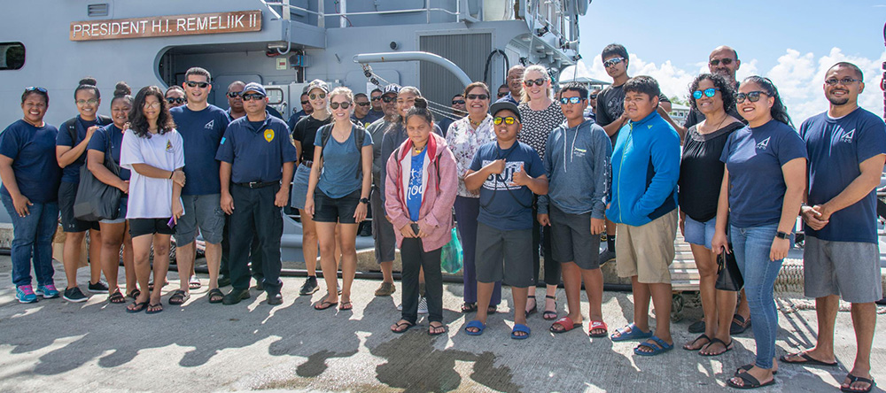 Students Join Division of Maritime Security and Fish and Wildlife Protection for Educational Surveillance Tour Aboard PSS Remeliik II