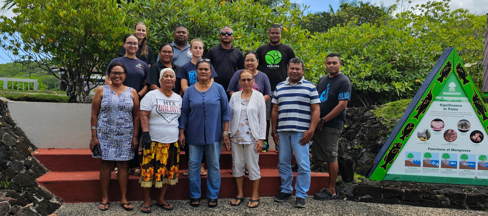 PICRC presents updates and results from the Koror State Fisheries Monitoring Project to the Koror Southern Lagoon Coastal Fisheries Management Plan planning team