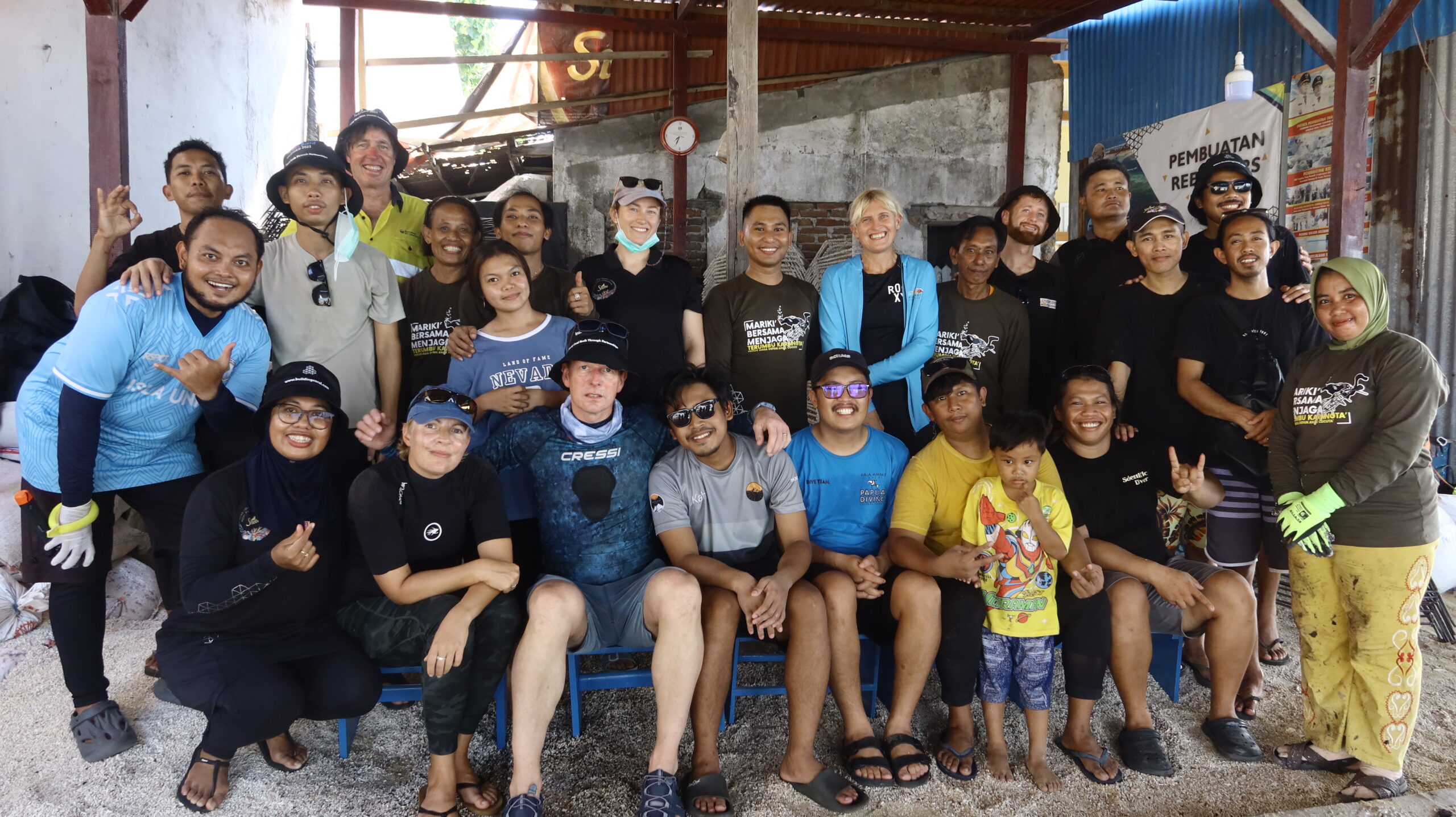 PICRC researcher Daniel Cassidy completes training at the world’s largest reef restoration project