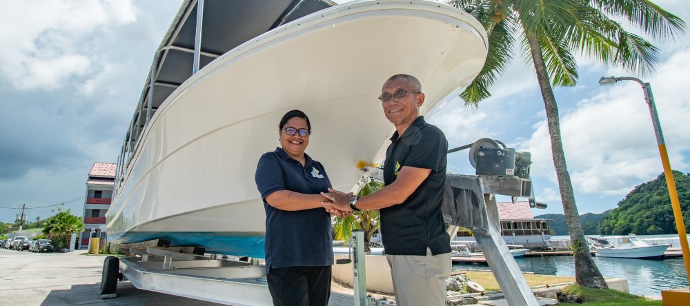 JICA donates boat trailer to PICRC as part of joint coastal ecosystem management project