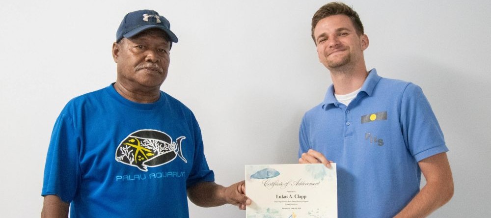 Palau Aquarium bids farewell to Palau High School interns