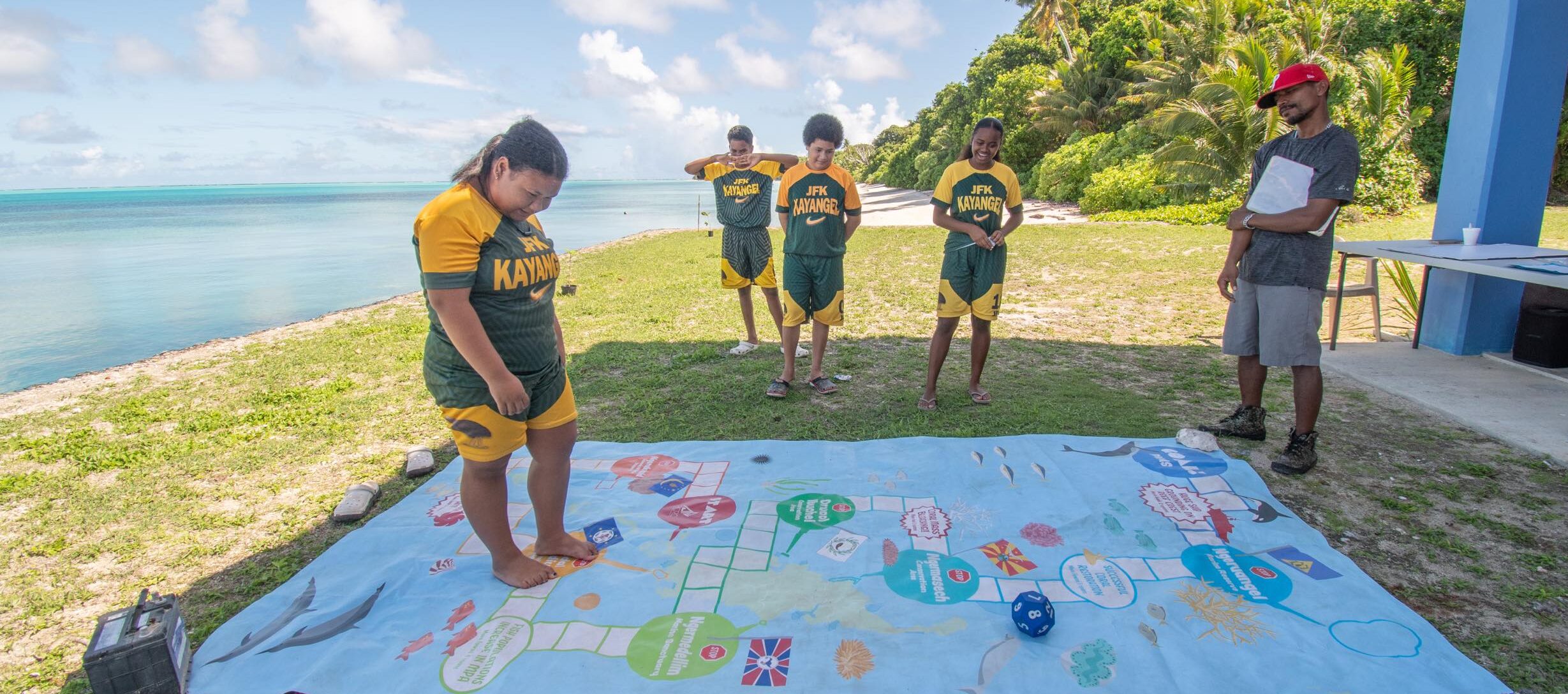 PICRC Brings Education Carnival and Community Meetings to the Outlying States of Peleliu, Angaur and Kayangel